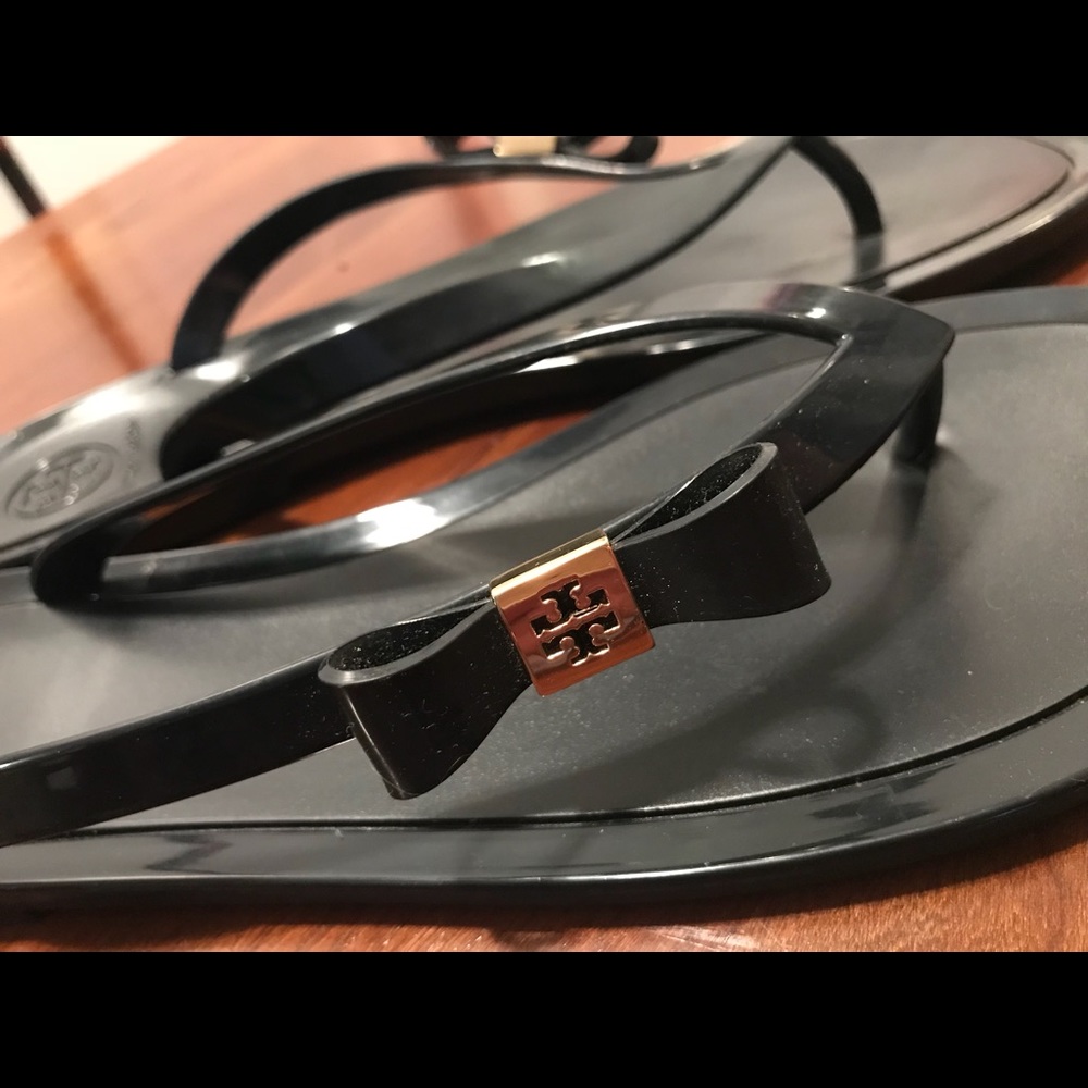 Tory Burch black thong sandals
